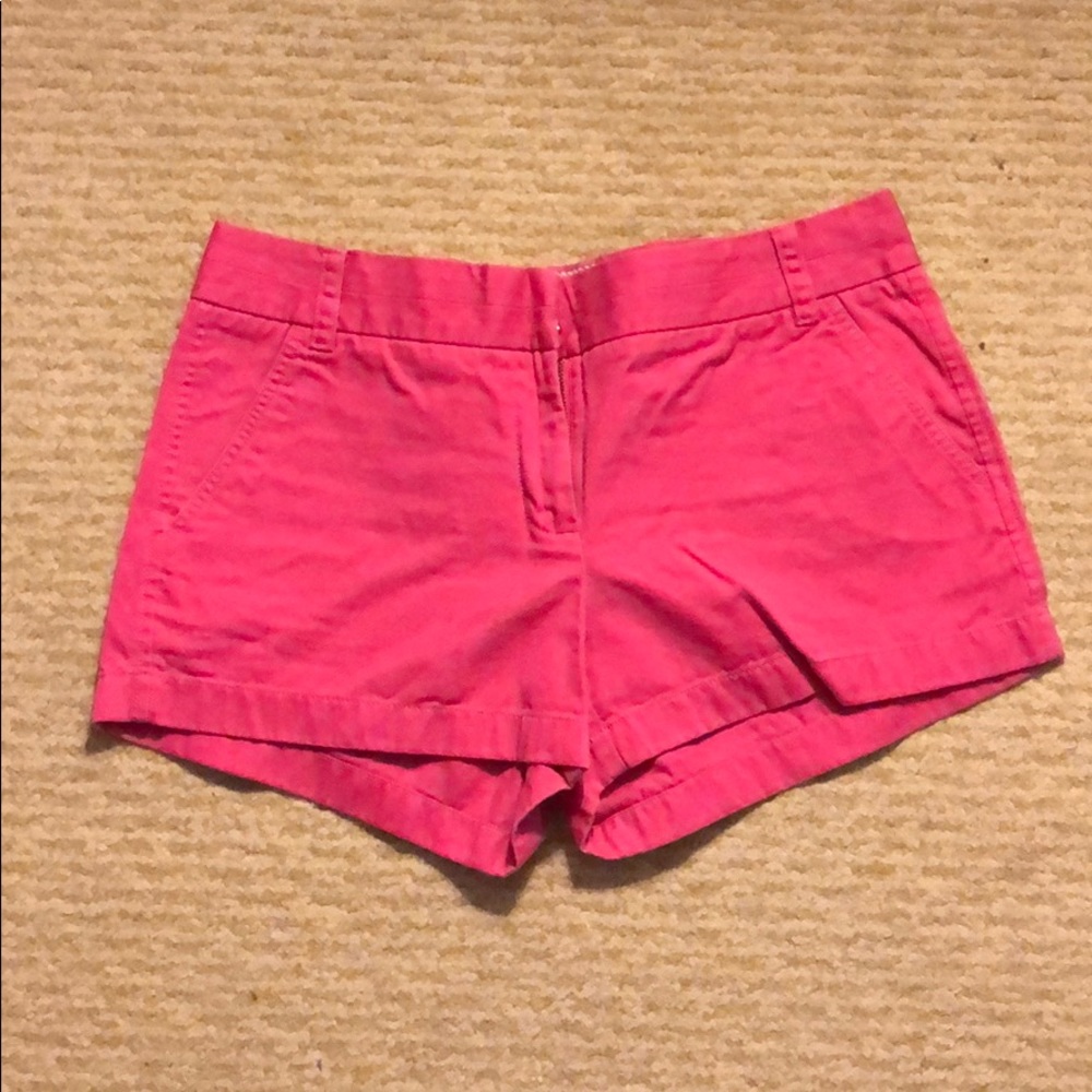 J.Crew Pink 3” inseam chino shorts
